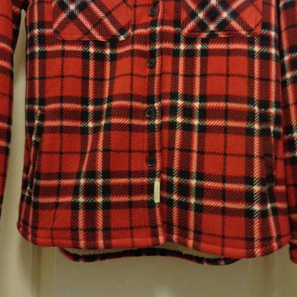 SOHO LUMBERJACK PLAID INSULATED OUTDOORS SHIRT BLOUSE S/P - Picture 4 of 7